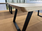 Esstisch ausziehbar Eiche massiv, Tisch ausziehbar Eiche,, ausziehbarer Tisch Eiche, Länge 140-190 cm