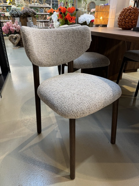 Stuhl braun gepolstert, Stuhl Klassik Holz-braun