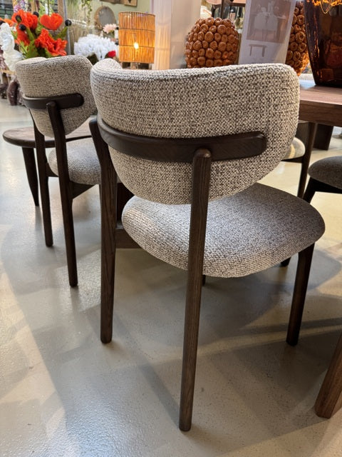 Stuhl braun gepolstert, Stuhl Klassik Holz-braun