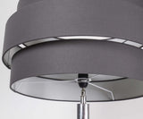 Lampenfuß für eine Stehlampe, Farbe Silber, Höhe 153 cm