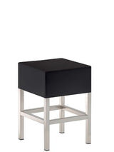 Design Hocker Schwarz, Sitzhöhe 50 cm