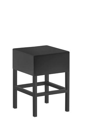 Design Hocker Schwarz, Sitzhöhe 50 cm