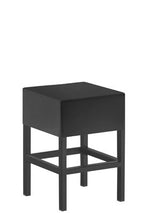 Design Hocker Schwarz, Sitzhöhe 50 cm