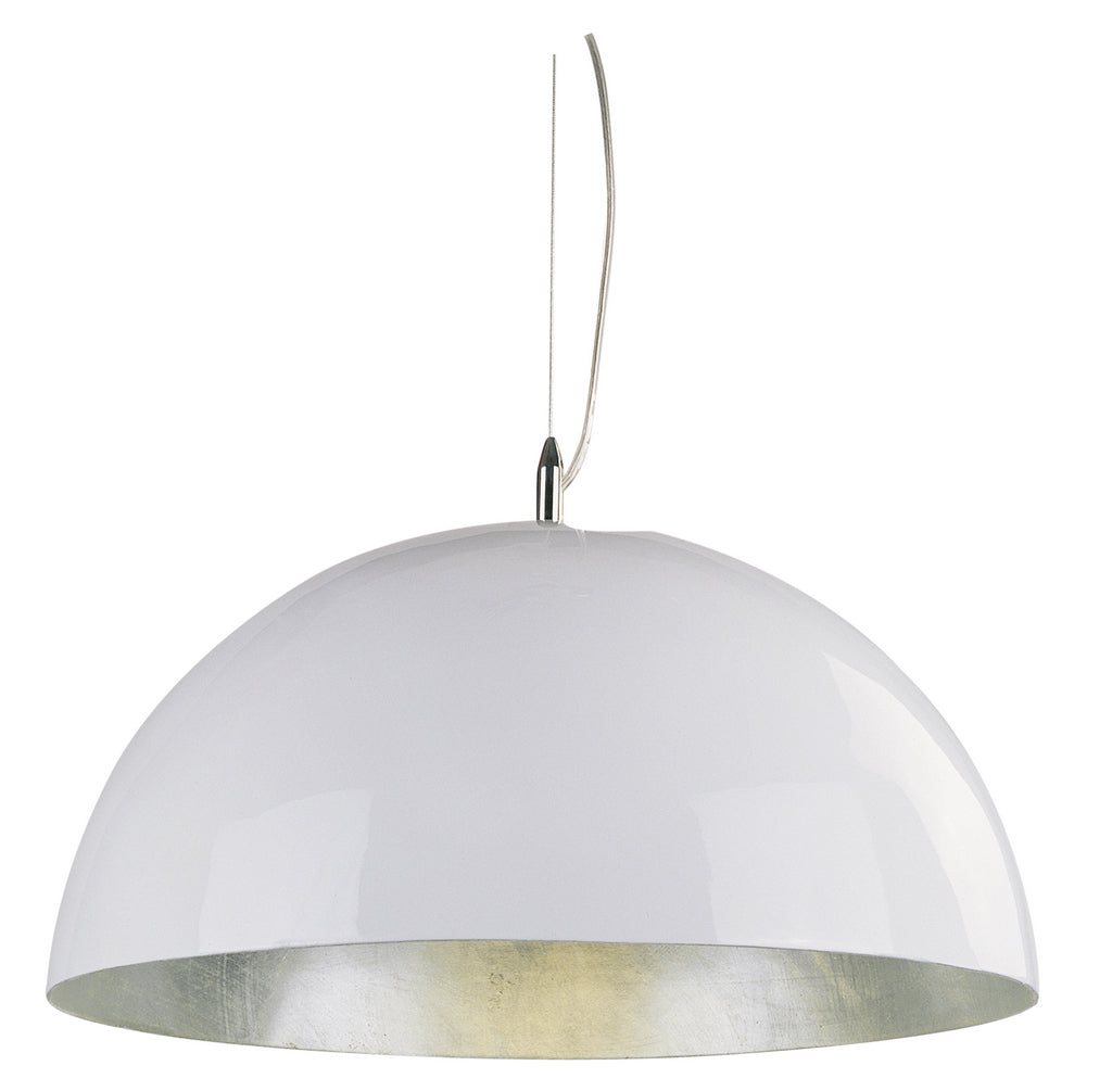 Moderne Pendelleuchte, 50 cm Durchmesser in Silber