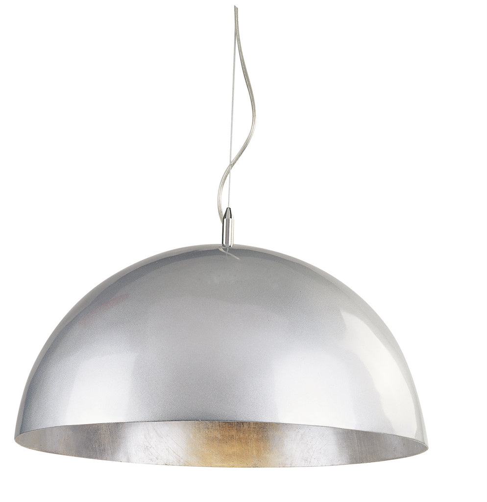 Moderne Pendelleuchte, 50 cm Durchmesser in Silber