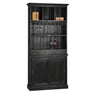 Weinregal schwarz, Weinschrank weiß Landhausstil, Breite 100 cm