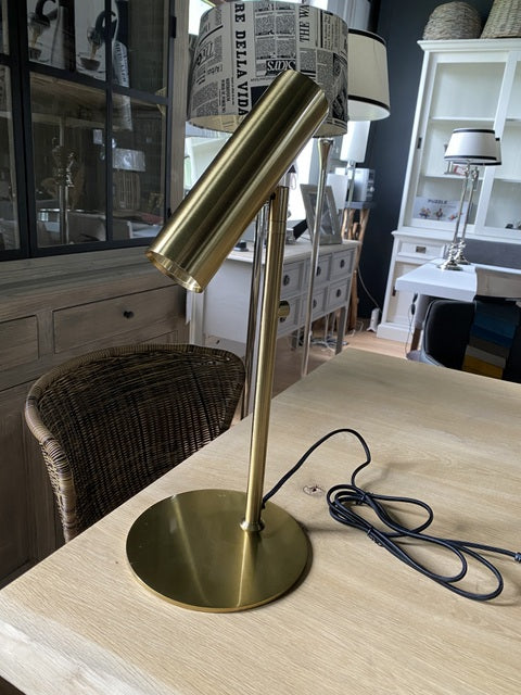 Tischlampe Gold, moderne Tischleuchte Gold