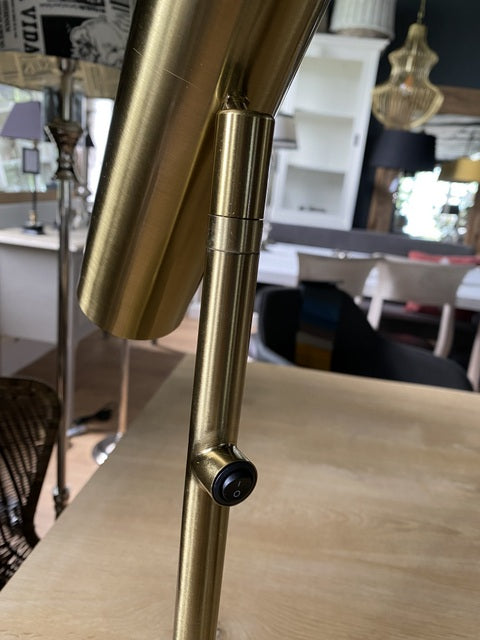 Tischlampe Gold, moderne Tischleuchte Gold