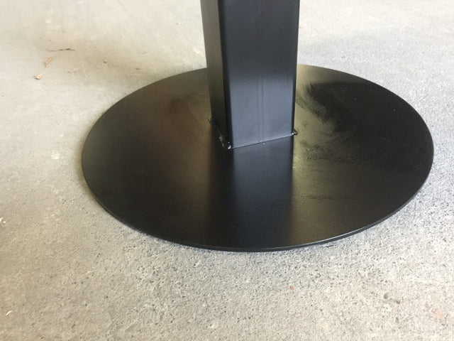 Bartischgestell Metall schwarz, Tischgestell schwarz Metall, Stehtisch-Gestell Metall, Höhe 100-110 cm