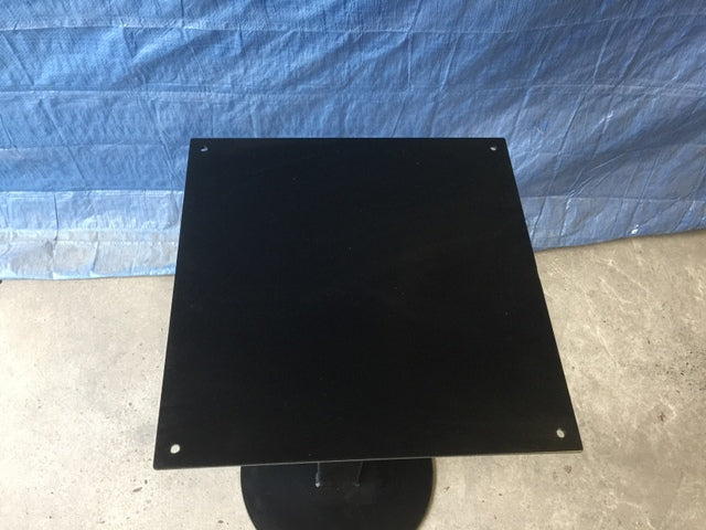 Bartischgestell Metall schwarz, Tischgestell schwarz Metall, Stehtisch-Gestell Metall, Höhe 100-110 cm