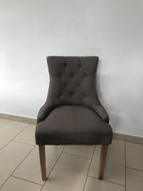 Stuhl taupe, Esszimmerstuhl taupe, Stuhl gepolstert taupe