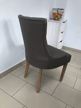 Stuhl taupe, Esszimmerstuhl taupe, Stuhl gepolstert taupe