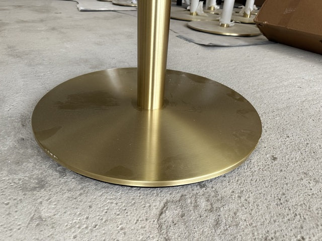 Tischfuß Gold Metall, Tischgestell Metall Gold, Durchmesser 60 cm