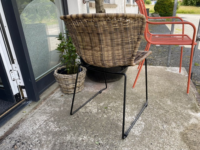 Stuhl braun, Rattan-Stuhl braun, Gartenstuhl braun