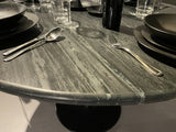 Marmor Tisch schwarz, Tisch rund schwarz, runder Tisch schwarz,  Durchmesser 120 cm