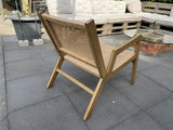 Gartensessel Naturbraun, Lounge-Sessel braun