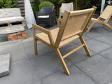 Gartensessel Naturbraun, Lounge-Sessel braun