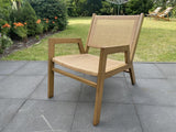 Gartensessel Naturbraun, Lounge-Sessel braun