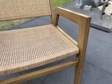 Gartensessel Naturbraun, Lounge-Sessel braun