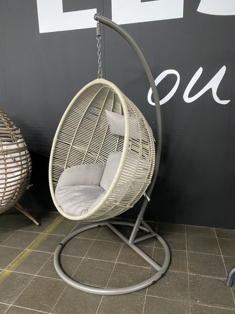 Hängesessel Rattan-Optik, Gartensessel Rattan-Kunststoff