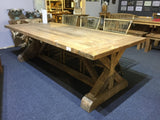 Esstisch Massivholz, Tisch vintage, Holztisch Landhaus, Tisch Massivholz, Breite 280 cm