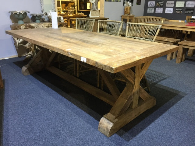 Esstisch Massivholz, Tisch vintage, Holztisch Landhaus, Tisch Massivholz, Breite 300 cm