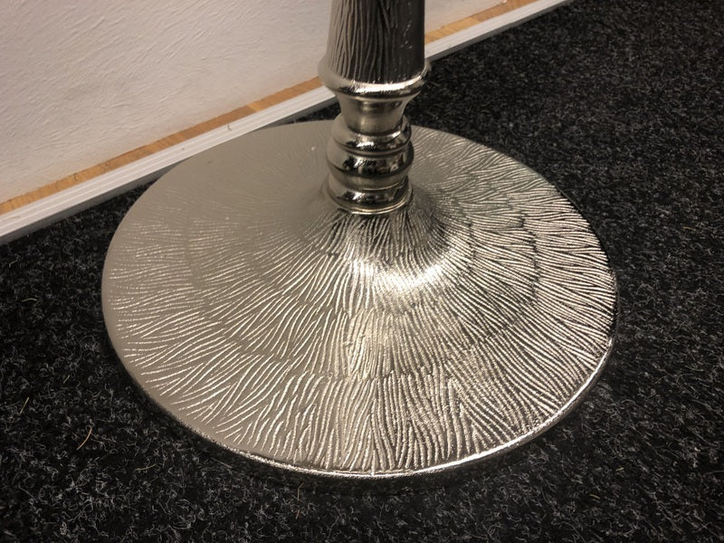 Sektkühler Silber mit Standsäule, Stand-Weinkühler silber