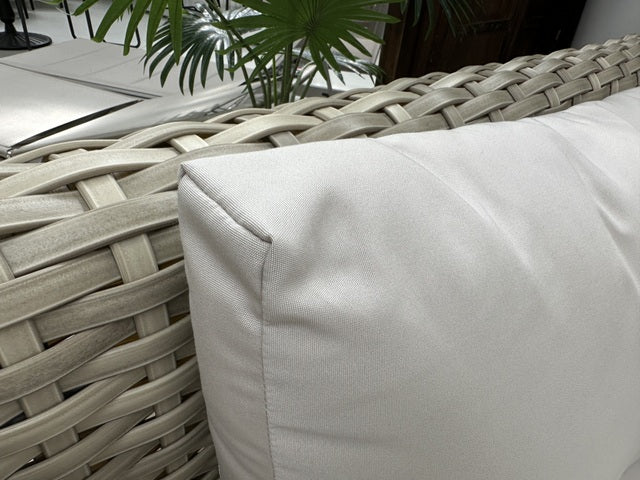 Gartensessel Kunststoff-Rattan, Gartensessel cream-taupe, Breite 105 cm