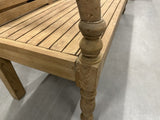 Sitzbank Teakholz, Gartenbank Teak, Bank Massivholz, Breite 150 cm