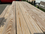 Gruppensitzbank Naturholz-schwarz, Sitzgruppe schwarz, Picknick Sitzgruppe Massivholz, Gartentisch mit Bank Holz, Picknickbank Holz, Breite 220 cm