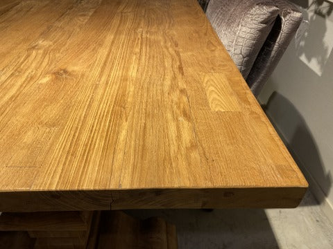 Esstisch Massivholz Teak, Tisch Teak-Holz, Klostertisch Teak, Maße 100x300 cm