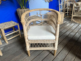 Sessel Rattan, Stuhl Rattan, Natur-Rattan Sessel