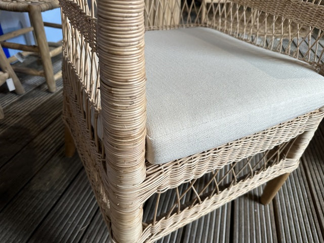 Sessel Rattan, Stuhl Rattan, Natur-Rattan Sessel