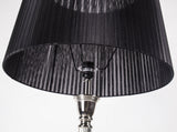 Stehlampe mit einem Lampenschirm, Farbe Chrom-Schwarz, Höhe 172 cm
