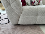 Sofa weiß-cream, 3 Sitzer Sofa cream-weiß, Breite 242 cm