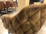 Freischwinger gelb, Stuhl gepolstert Chesterfield, Stuhl gelb