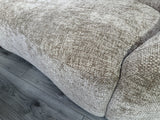 Sofa beige, Ecksofa abgerundet, Sofa L-Form, Breite 192-357 cm