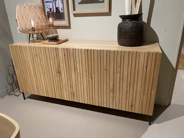 Sideboard Eiche furniert, Anrichte Eiche-Natur, Breite 180 cm