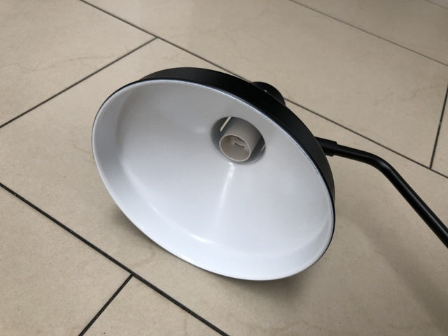 Wandleuchte schwarz Metall, Wandlampe schwarz Industriedesign