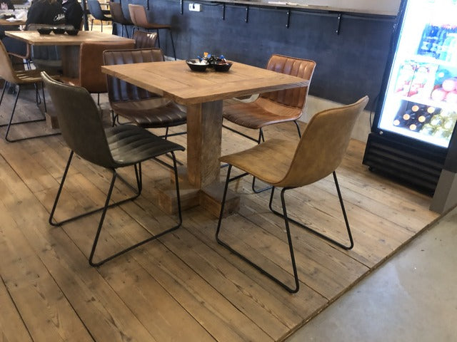 Bistrotisch Teakholz, Tisch quadratisch Teak, Bistrotisch Holz Teak, Maße 80 x 80 cm