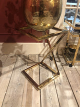 Beistelltisch Glas Gold, Tisch Gold Glas, Beistelltisch Gold