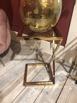 Beistelltisch Glas Gold, Tisch Gold Glas, Beistelltisch Gold