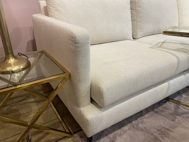 Sofa beige , Ecksofa beige, Breite 297 cm