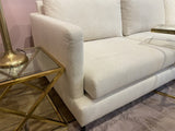 Sofa beige , Ecksofa beige, Breite 297 cm