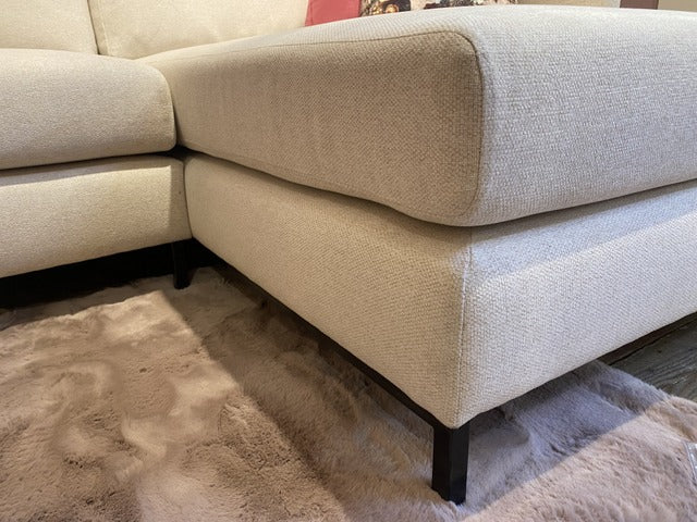 Sofa beige , Ecksofa beige, Breite 297 cm