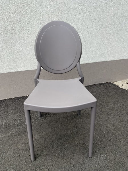 Stuhl taupe stapelbar, Stuhl Kunststoff taupe