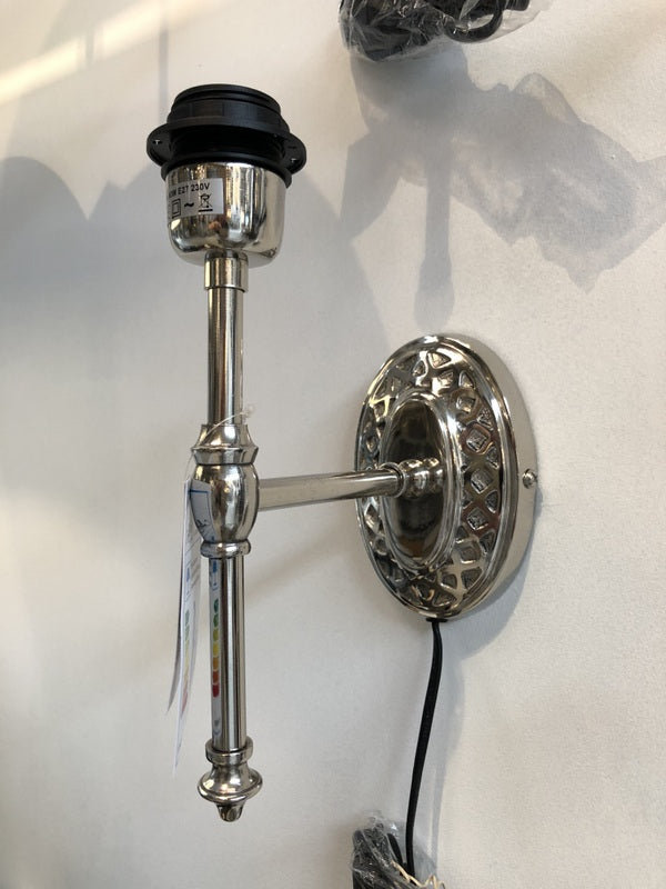 Wandleuchte silber, Wandlampe oval für Lampenschirme