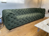 Chesterfield Sofa grün, Sofa grün Chesterfield, Breite 258 cm