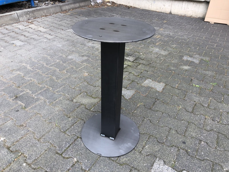 Bistro-Tischgestell grau  Metall, Tischgestell grau Metall, Tischgestell für Gastronomie Metall, Höhe 72 cm