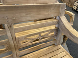 Sitzbank Teakholz, Gartenbank Teak, Bank Teak, Breite 130 cm